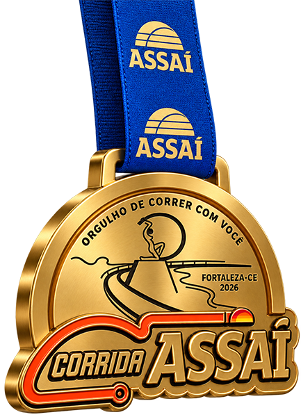 Medalha da Corrida Assaí Fortaleza 2026